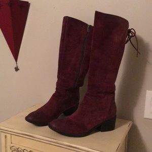 Born Felicia tall suede boots